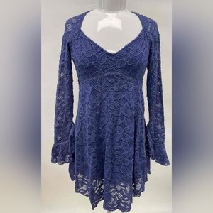 Free People Women's Blue Casual Dress - Size XS